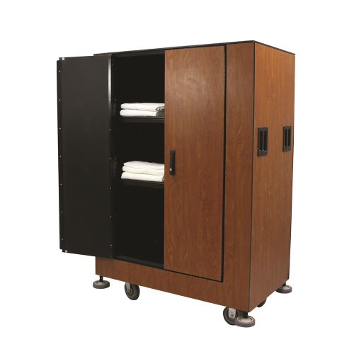 Royal Basket® 48 Cubic Feet Designer Storage Cart, Empire Mahogany